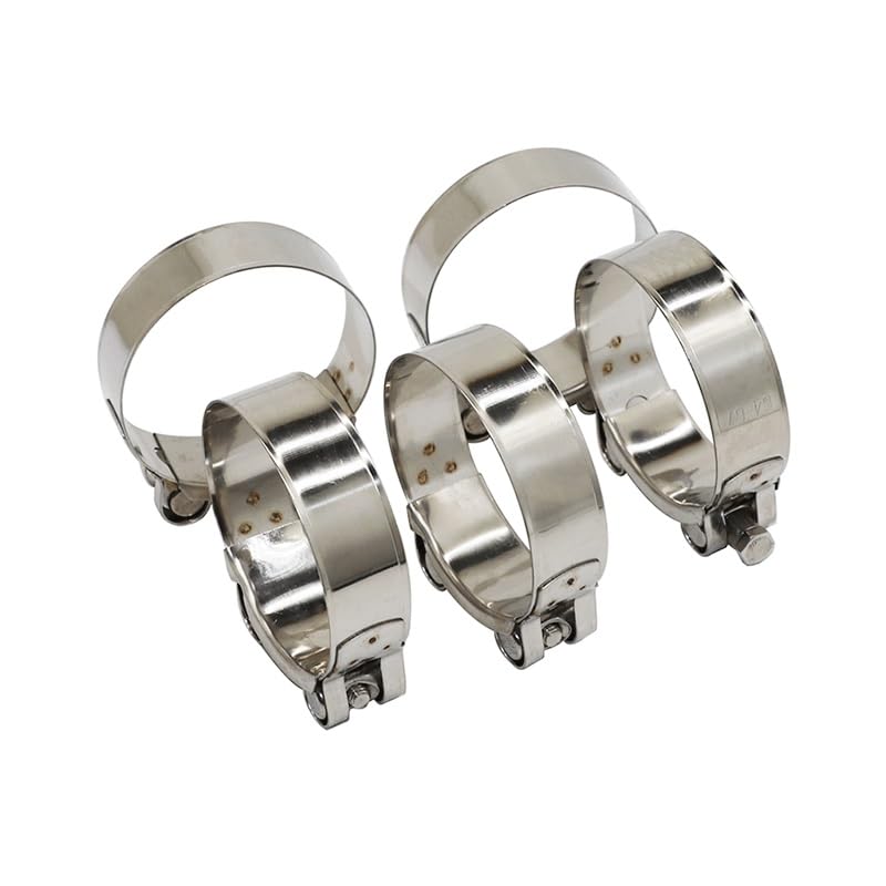 Pipe Clamps, 5 Stück 304 Edelstahl T-Bolzen Auspuffrohrschelle, 17–103 Mm(68MM-73MM)