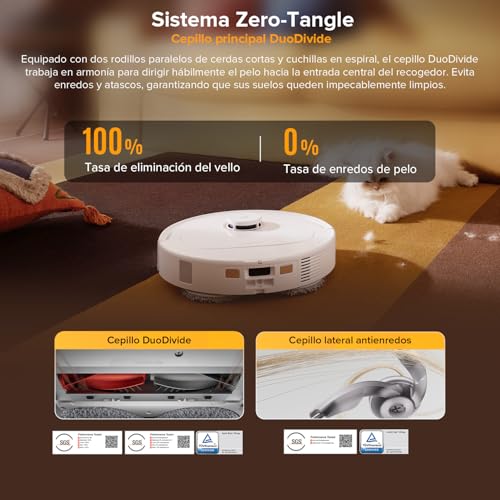 Miniatura 5 de roborock Qrevo S5V Robot Aspirador 12.000Pa de Succión, Blanco