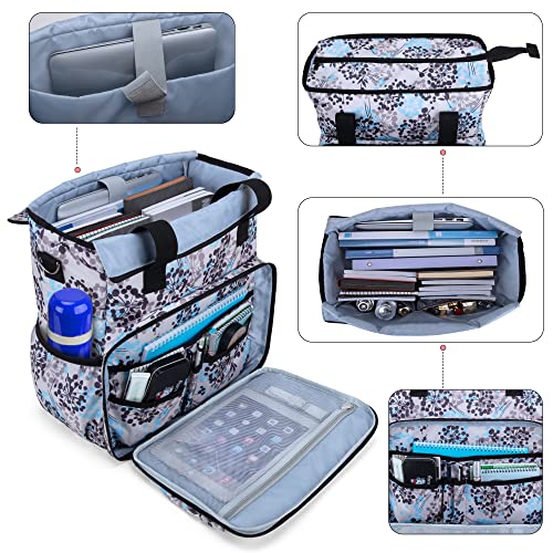Image of BAFASO Car Front Seat Organizer with Laptop Sleeve, Dandelion. | Car Seat Organizer with Back Adjustable Straps.