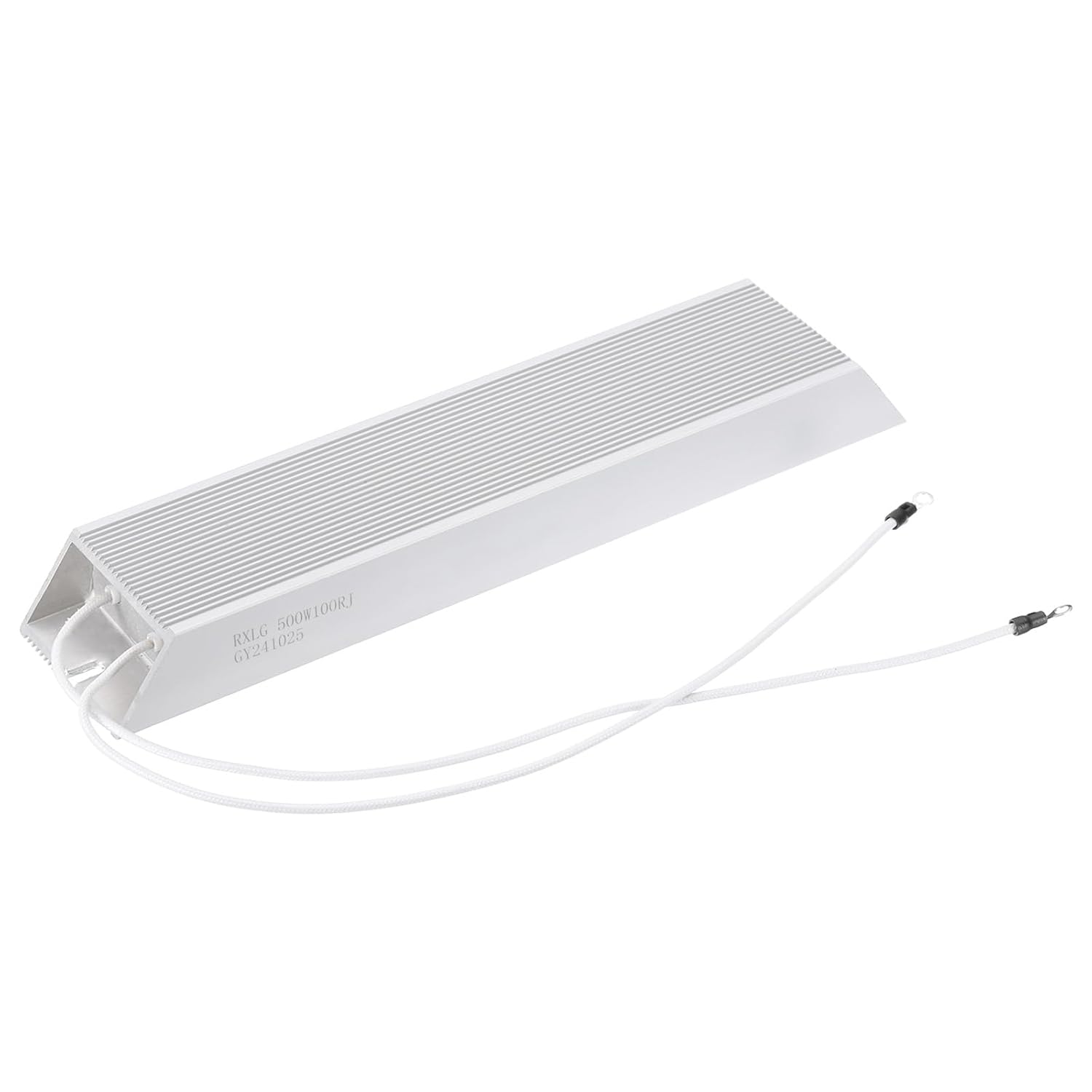 YOKIVE 100 Ohm 500W Braking Resistor, Aluminum Housing Wirewound Braking Resistor Inverter Servo Resistor with Solder Lug and Terminals, Great for Audio Servo Motor