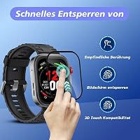 4 Stück Dünne Weiche TPU Schutzfolie für Huawei Watch fit 4 Pro Panzerglas – Ansicht 5