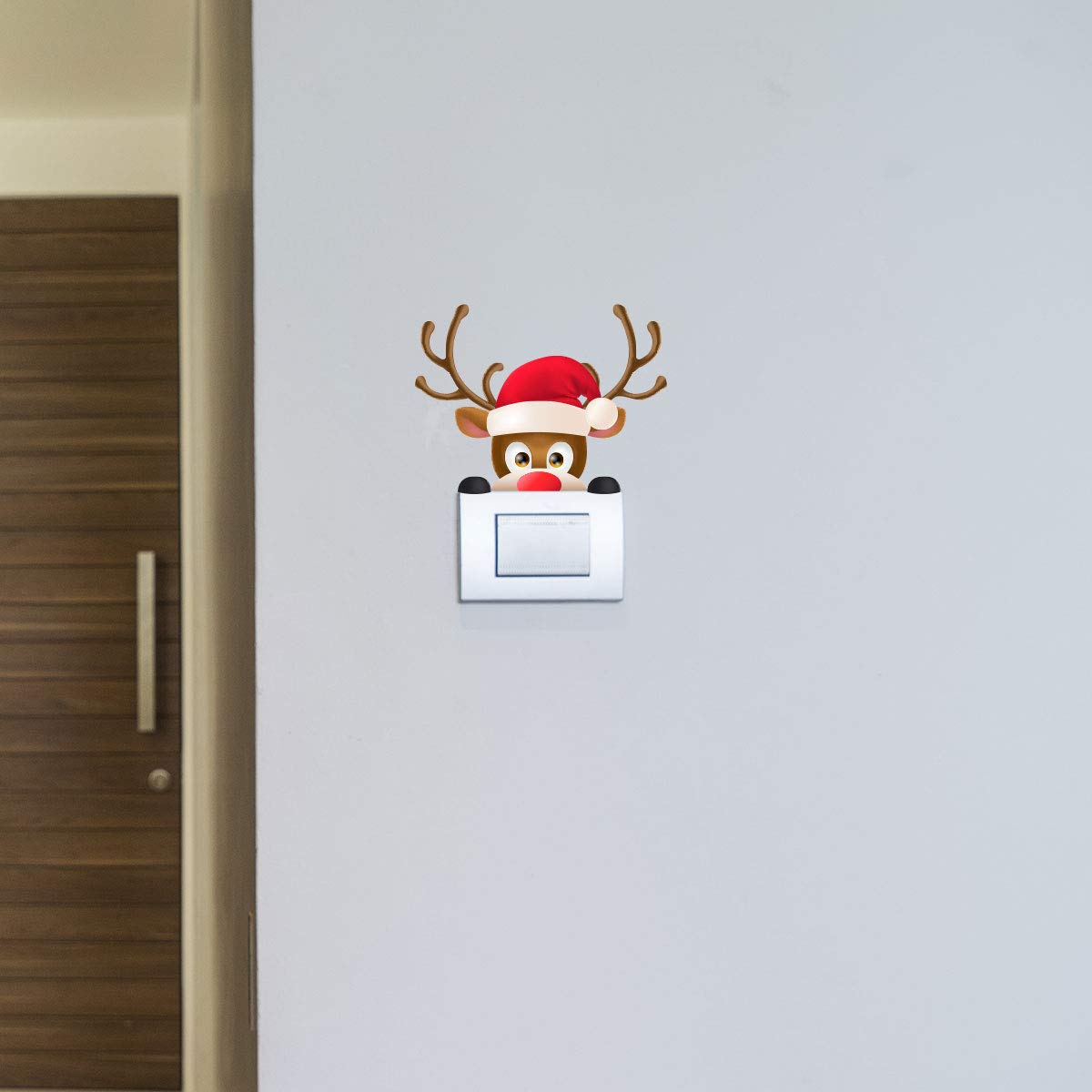 Christmas Wall Sticker for Sockets and Switches, Multicolored, 10x13 - Image 2