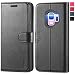 Produktbild TUCCH Galaxy S9 Hülle, Schutzhülle zum Klappen, [Lifetime Garantie], Wallet Case TPU Handyhülle mit Kartenfach Magnet Stand, Absult Stoßfeste Lederhülle Tasche Kompatibel für Galaxy S9 (5,8) -Schwarz