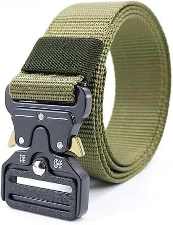 Khaki Metal Buckle Cobra Palaska   Belt