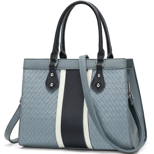 Bolso de mujer GEMIU de cuero sintético azul con asa superior miniatura 1