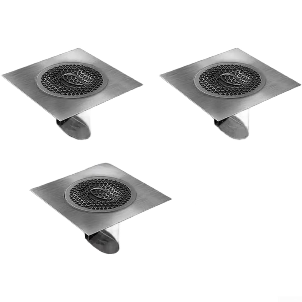 Bouchon de vidange de sol anti odeur et cheveux en inox 304