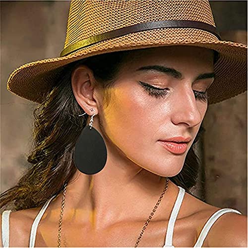 ONLYJUMP 6 Pairs Bohemian Natural Wooden Teardrop Dangle Earrings for Women Retro Lightweight Ethnic Geometric Earrings Handmade Earring Bohemian Statement Jewelry2