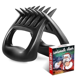 Meat Claws for Shredding, Solid Heavy Duty Meat Shredder Tool Bear Claws – Funny Stocking Stuffers for Men Dad- Smoker Grill Accessories for BBQ Gifts for Men – One Pair