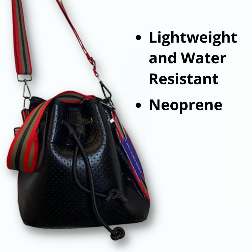 Dallas Hill Designs Crossbody Bucket Purse For Women Neoprene