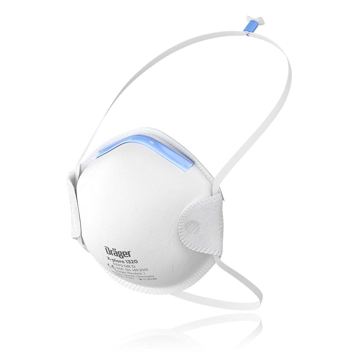 Dräger Máscara respiratoria X-plore 1320 FFP2 | Protector bucal como filtro eficaz contra el polvo fino y las partículas | Máscara respiratoria de 20 unidades en tamaño universal