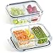 Praknu Meal Prep Boxen Glas 2 Fächer - 2er Set Glass Meal Prep Containers 1l - Luftdicht - Geeignet für Spülmaschine, Mikrowelle & Ofen Meal Prep günstig Kaufen-Praknu Meal Prep Boxen Glas 2 Fächer - 2er Set Glass Meal Prep Containers 1l - Luftdicht - Geeignet für Spülmaschine, Mikrowelle & Ofen