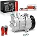 A-Premium Air Conditioner AC Compressor with Clutch Compatible with Jeep Compass Patriot 2009-2017 & Dodge Caliber 2009-2012, 1.8L 2.0L 2.4L