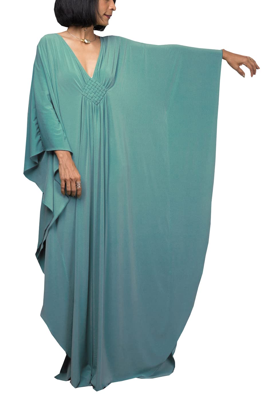 YouKD Wemen's Vestido largo estilo caftán bohemio, para la playa, talla única