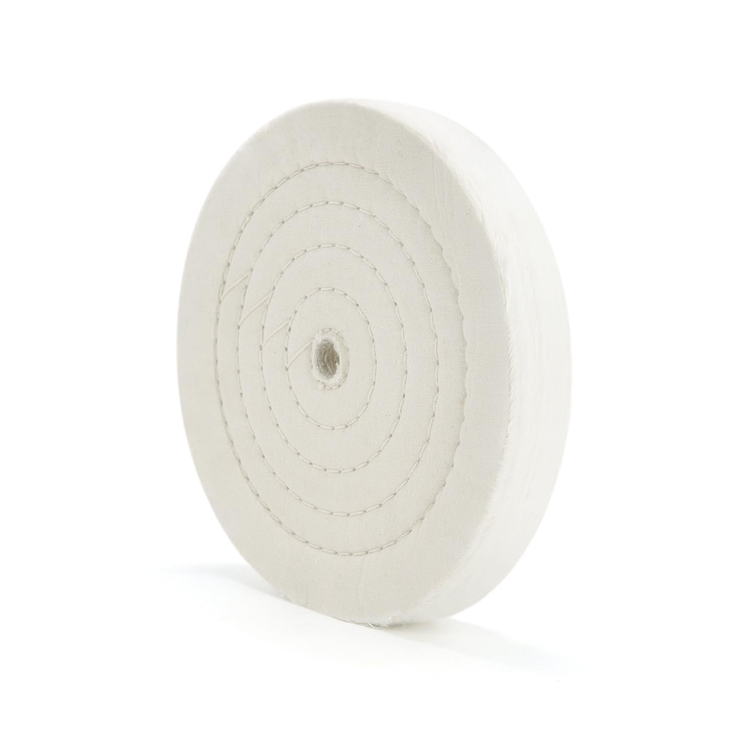 8 pouces (70 plis) Roue de polissage pour miroir de meule en spirale cousue avec trou d'arbre de 5/8 "pour outils de meuleuse d'établi 1 paquet
