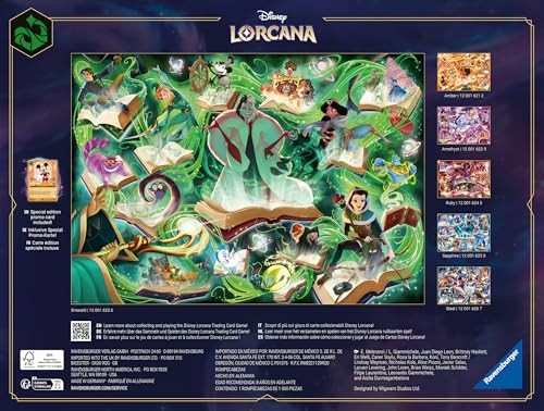 Ravensburger Disney Lorcana Glimmers of the Realm: Emerald 1000 piece Jigsaw Puzzle for Adults and Kids Age 12 Years Up - Image 4