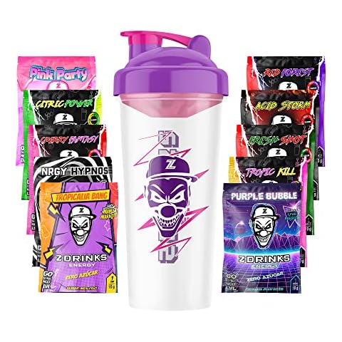 Z Drinks - Bebida energética en polvo para gamers | Pack degustación 10 muestras variadas Cover