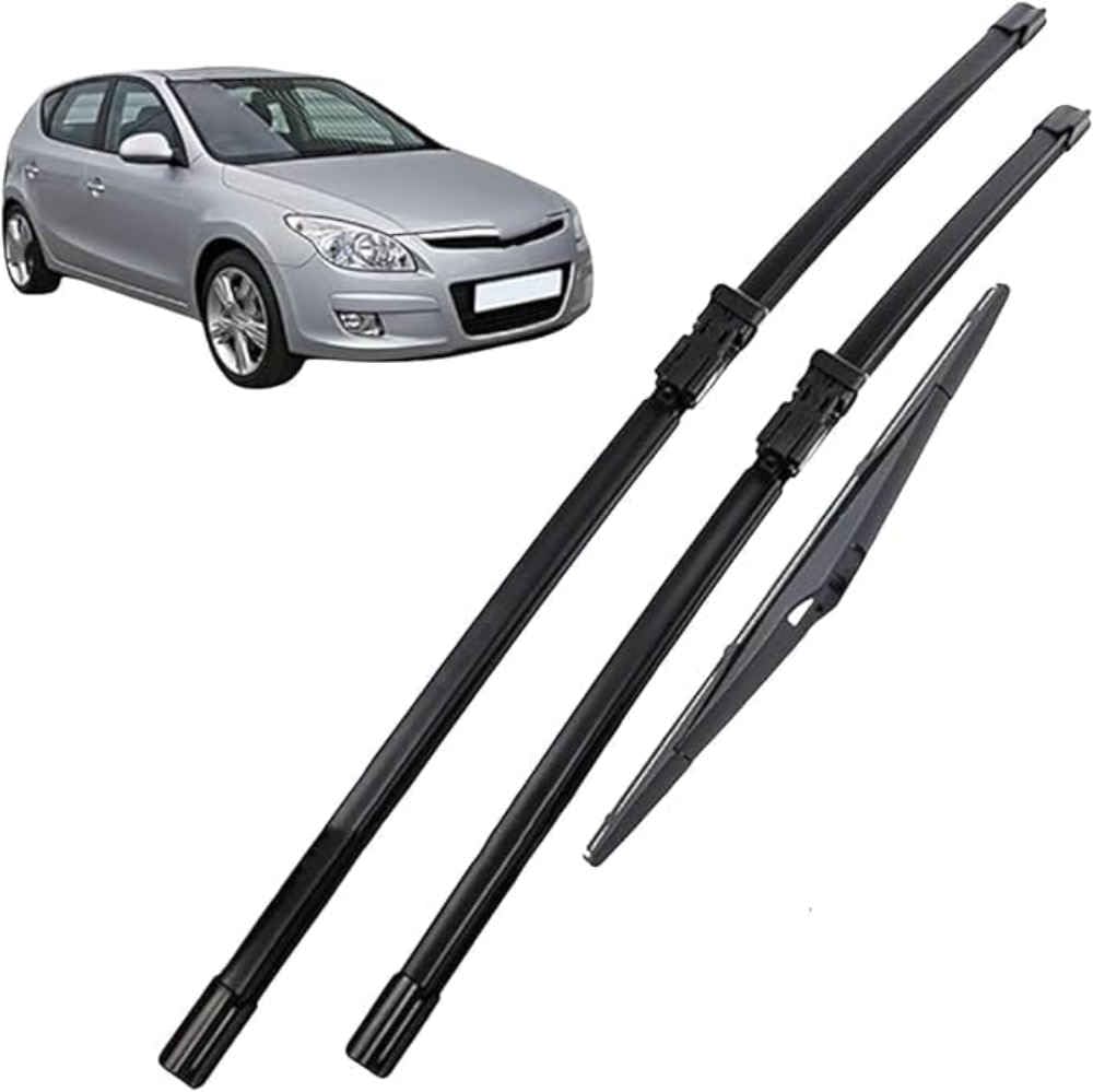 Nysldsco Normal Premium Exact Fit Windscreen Wiper Blades For Hyundai I30 2007-2010 24+18+12In Durable Natural Rubber Easy Fit For A Quiet And Streak Free Wipe