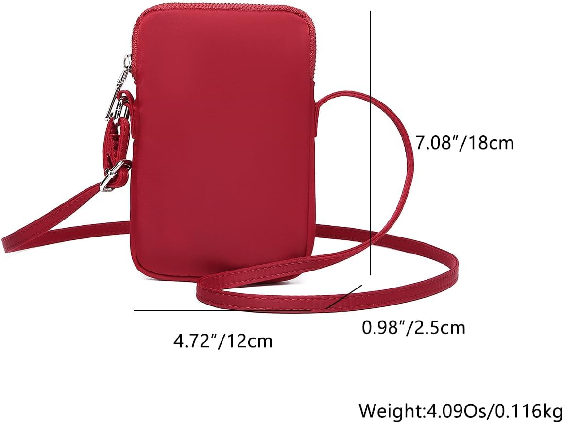 Small Crossbody Purse Zipper Cell Phone Bag Mini Shoulder Purse Wallet Smart Phone Wallet with Credit Card Solts | Small, Zipper, Mini, Wallet, Credit Card Slots - Image 2