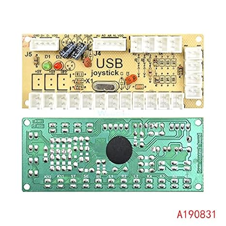 Zero Delay Arcade USB Encoder PC to Joystick Push Buttons Wired Cables for Fight Stick Control Module Board DIY Arcade Game Kit