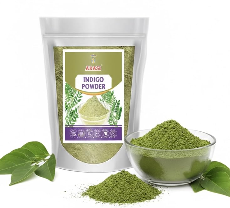 ARASI NATURAL INDIGO POWDER | NATURAL HAIR COLOUR | FOR BLACK HAIR (200g)-picture-26