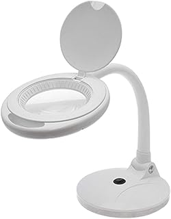 Aven-26507 OptiVue 5-Diopter [2.25x] LED Magnification Desk Lamp - White