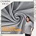 CASMON Post Shoulder Surgery Shirts for Women, After Rotator Cuff Tear Away Full Open Side Snap Adaptive Clothing Unisex