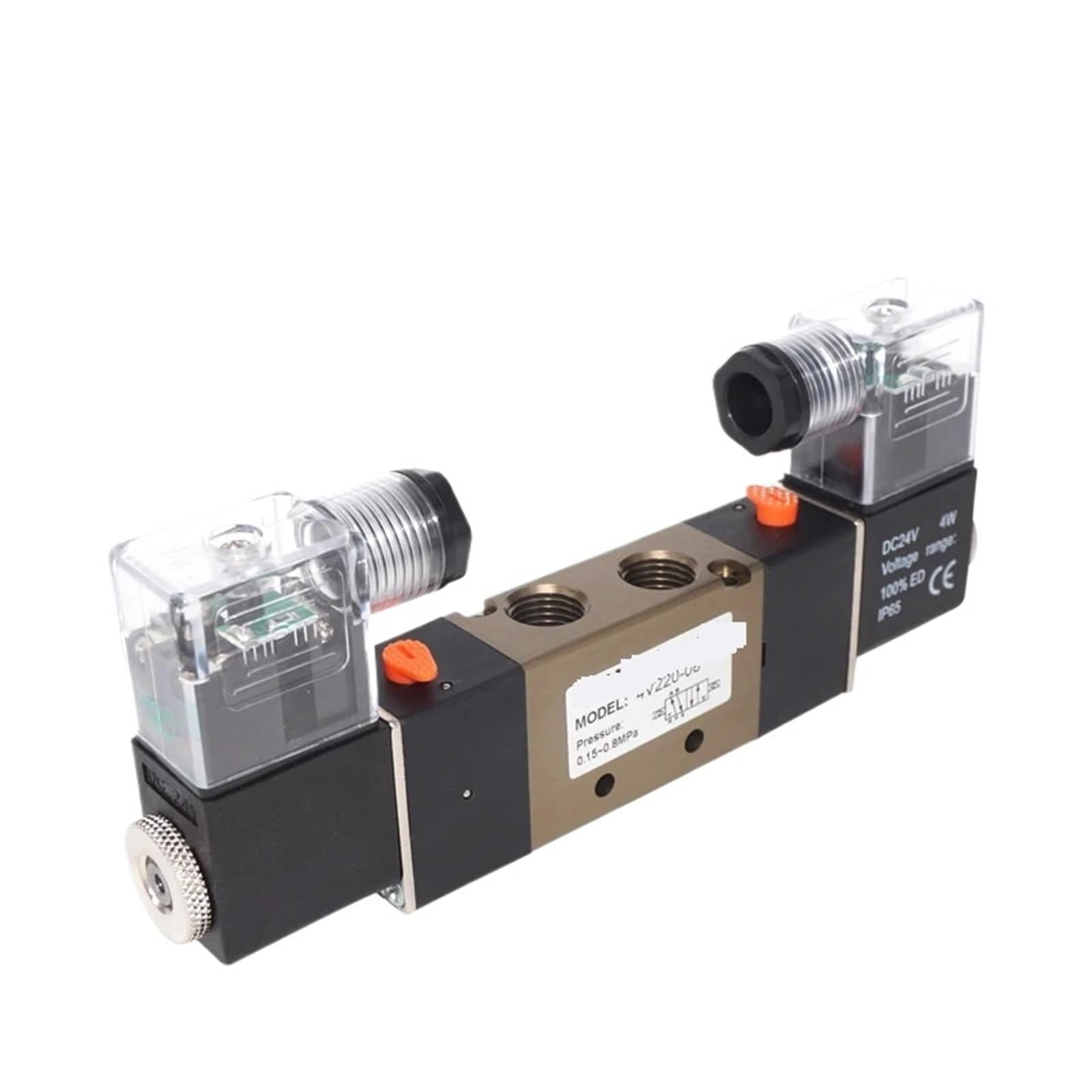 Électrovanne pneumatique 4V220-08 distributeur 5/2 voies 6.35mm aluminium AC 220V
