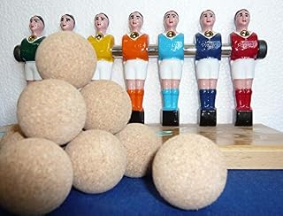 Balle de baby-foot Bonzini en liège brut, brun clair