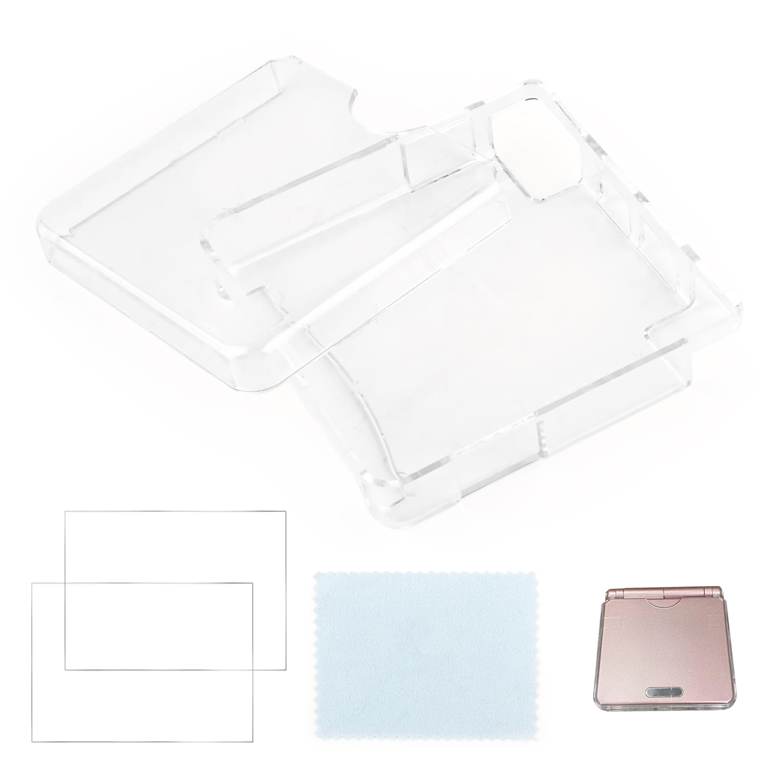YWLRONG Transparent Hard Shell Case Cover for Nintendo Game Boy Advance SP Protective Hard Clear Case Accessories Parts