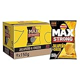 Walkers Max Strong Jalapeno and Cheese 150 g (Case of 9)