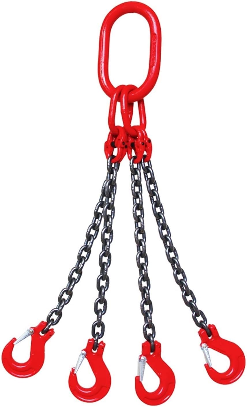 Lifting Chain with Hooks, Chain Spreader, 4 Chains,11 Ton