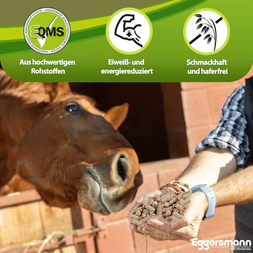 Eggersmann Mein Pferdefutter Kombi Pellets 10 mm 25 kg - Pelletiertes Mischfutter für Pferde & Ponys - Ideale Ergänzung zur Hafer- & Heufütterung - Pferdefutter eiweißreduziert & haferfrei