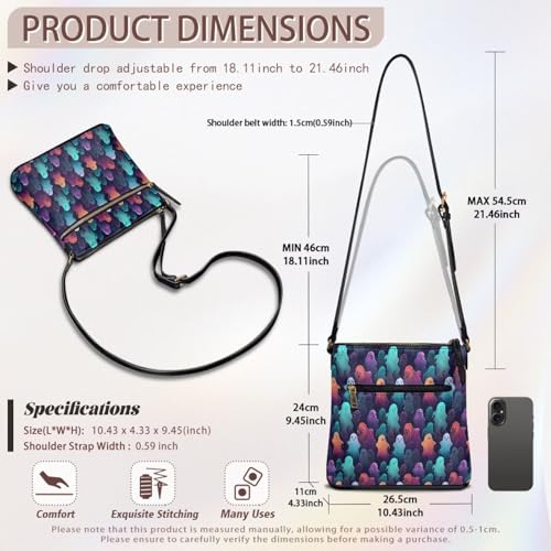 Image of Leather Purses for Women, Leather Hobo Bags for Women Travel Sling Purse Triple Zippered Pockets Shoulder Bag