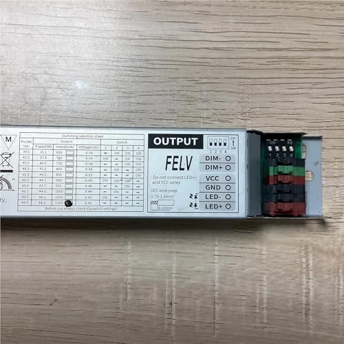 Pilote LED dimmable CC 1-10V avec switch DIP pour adapter l'intensité sans scintillement