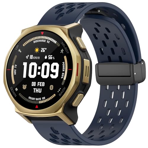 [PONATTENO] EHb`oh For Amazfit T-Rex 3 Pro 44mmΉ pxgVR ւoh CNXv X|[cxg ʋCoh h jp 20mmėp (~bhiCgu[)