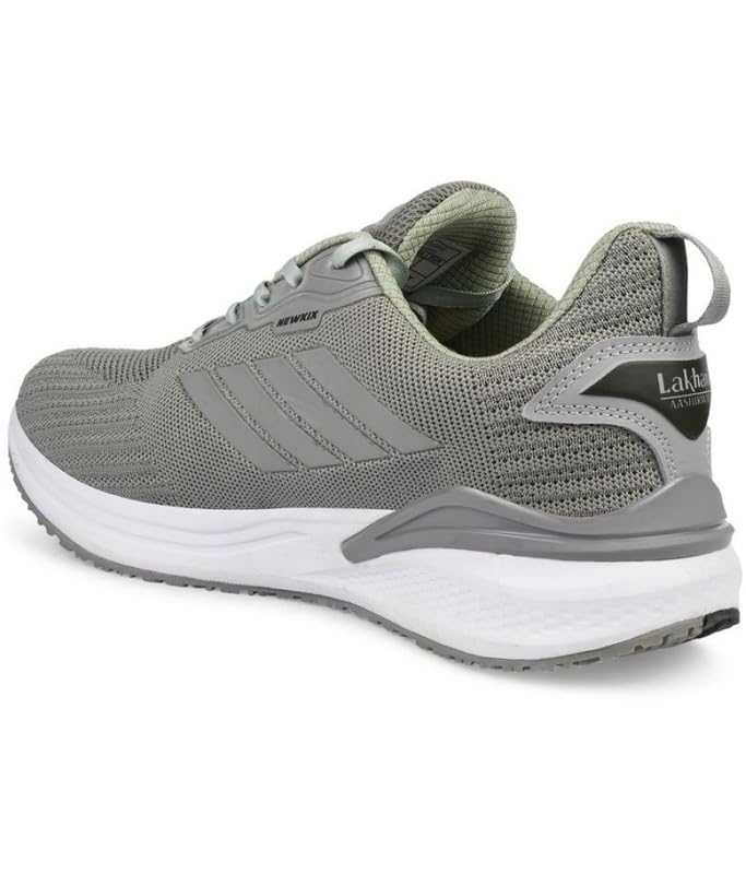 Image of Lakhani aashirwad Men's Sports Shoes | Lightweight Breathable Running Shoes for Men | Flynet Upper, Phylon Sole | Flexible, Comfortable Lace-Up Athletic Shoes