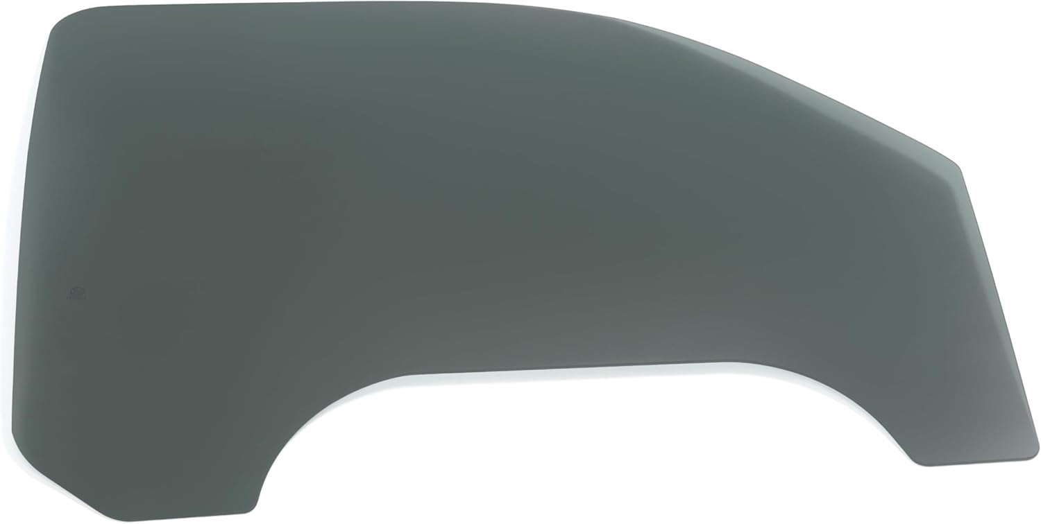 ALMULOO Front Right Side Door Window Glass Compatible with 1999-2006 GMC Sierra & Chevy Chevrolet Silverado / 2007 Sierra Classic & Silverado Classic Side Sliding Door Glass Dark Tempered Glass