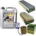 Produktbild QR-PARTS 69338951 Filter Set Inspektionspaket 5 Liter Motoröl Top Tec 4100 5W-40 MANN-FILTER Innenraumfilter Luftfilter Ölfilter