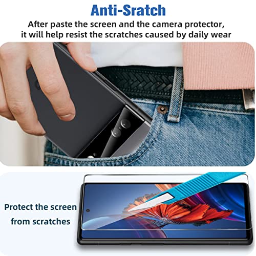 [4 Pack] Google Pixel 7 Screen Protector, Hd Clear 9H Tempered Glass Scratch Resistant, Fingerprint Unlock,Full Coverage Easy To Install Bubble-Free For Google Pixel 7 (6.3 Inch) #TOP4