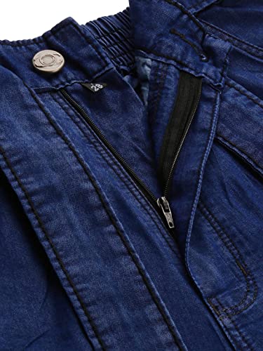 Image of ADBUCKS Women's High-Rise Cotton Light Weight Denim Parallel Loose Fit Jegging