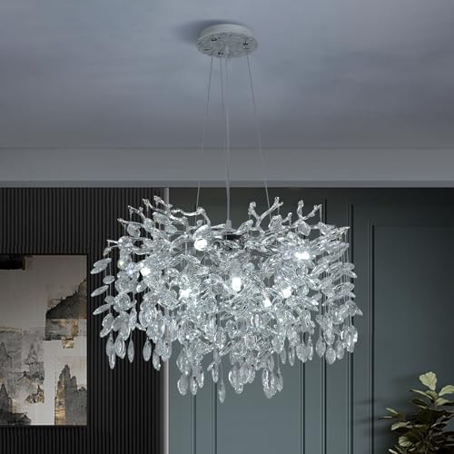 ZenithBeam Lampadario Sala Da Pranzo Di K9 Cristallo Moderni,Lampadario Soggiorno