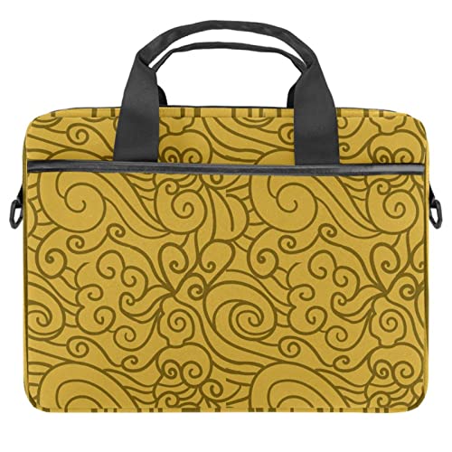 Maletín messenger para ordenador portátil de 13.3 pulgadas funda protectora tote de hombro marrón
