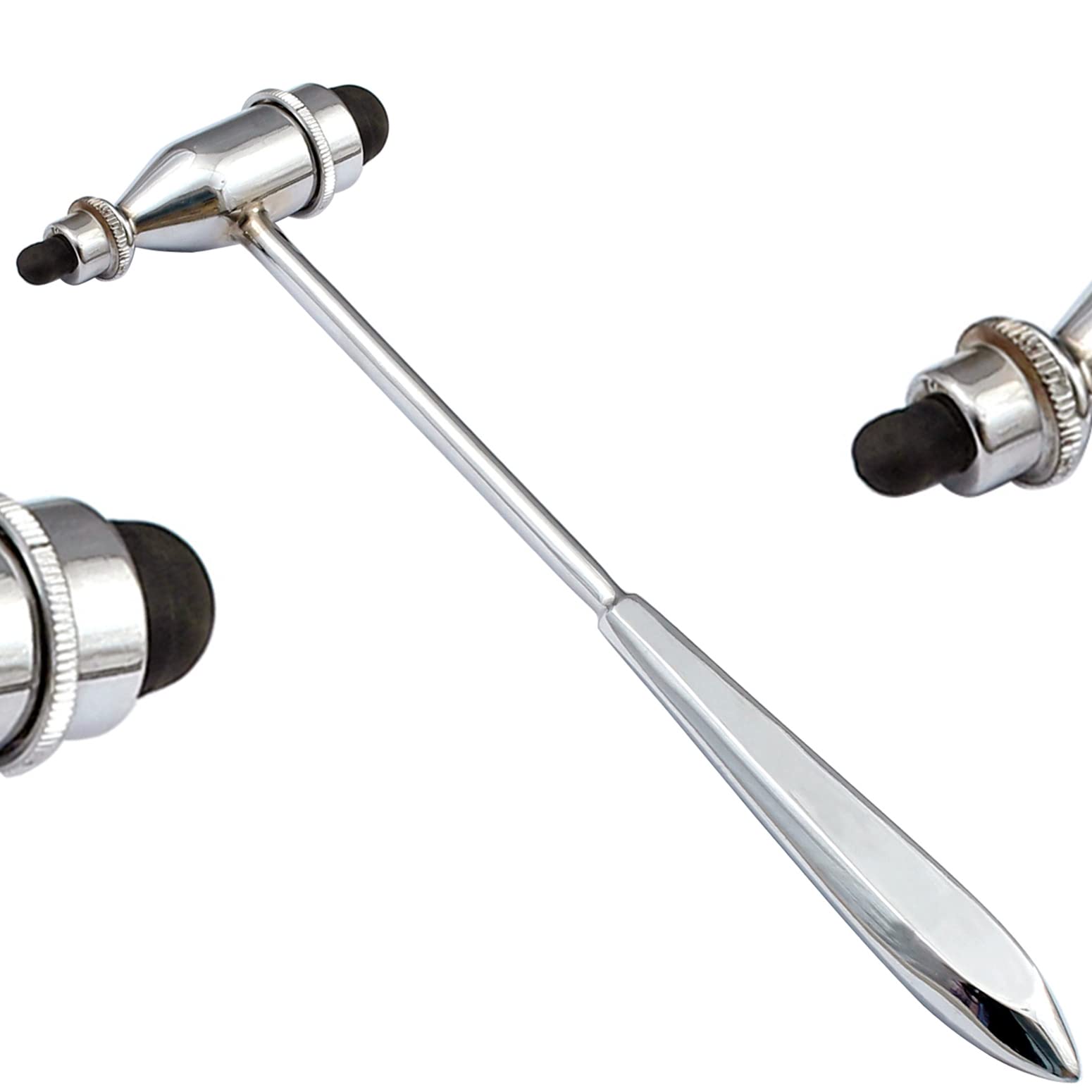 Reflex Hammer, Neurological Reflex Hammer with Pointed Tip Handle, for Neurologic Reflex Diagnosis and Testing