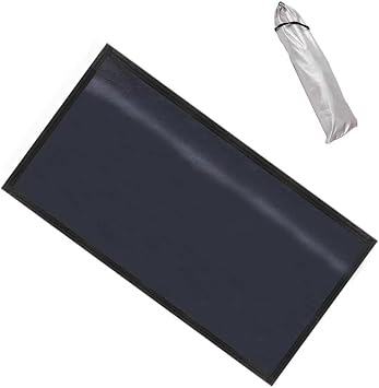 Car Sunroof Sun Shade, Breathable Mesh Screen Sun Block Cover, Anti-Leaf Foldable Shield for Outdoor Camping, Easy Installation Cover for Most Cars SUVs Trucks Black
