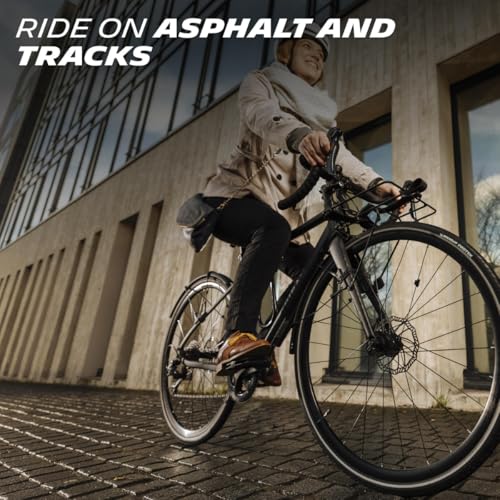 Michelin Protek Br 27x1-1/4 Black Tire &ndash; Reinforced Anti-Puncture City Tire with Casing Shield & Durable City Rubber Compound for Urban Cycling