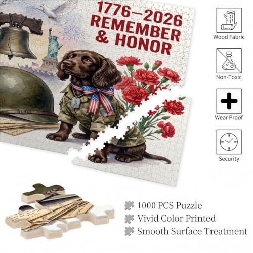 Rompecabezas de madera de Boykin Spaniel: edición impresa de lujo con 1000 piezas 6