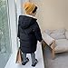 EnJoCho Baby Toddler Boys Girls Winter Jacket Coat Warm Clothes 2-10Years Old Kids Fashion Long Sleeve (Black-A#bv, 5-6 Years)