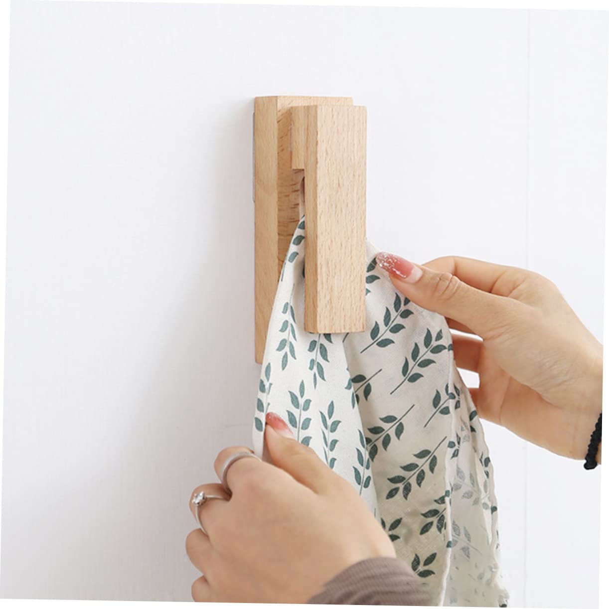 Cabilock 3piezas Soporte De Toalla De Madera Sólida Gancho Para Puerta Organizador De Baño Sin Perforación Estante De Pared Para Toallas De Cocina y Baño Instalación Fácil y Segura