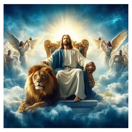 Kit peinture diamant Jésus Christ idée cadeau idéale pour adulte adepte de loisir créatif