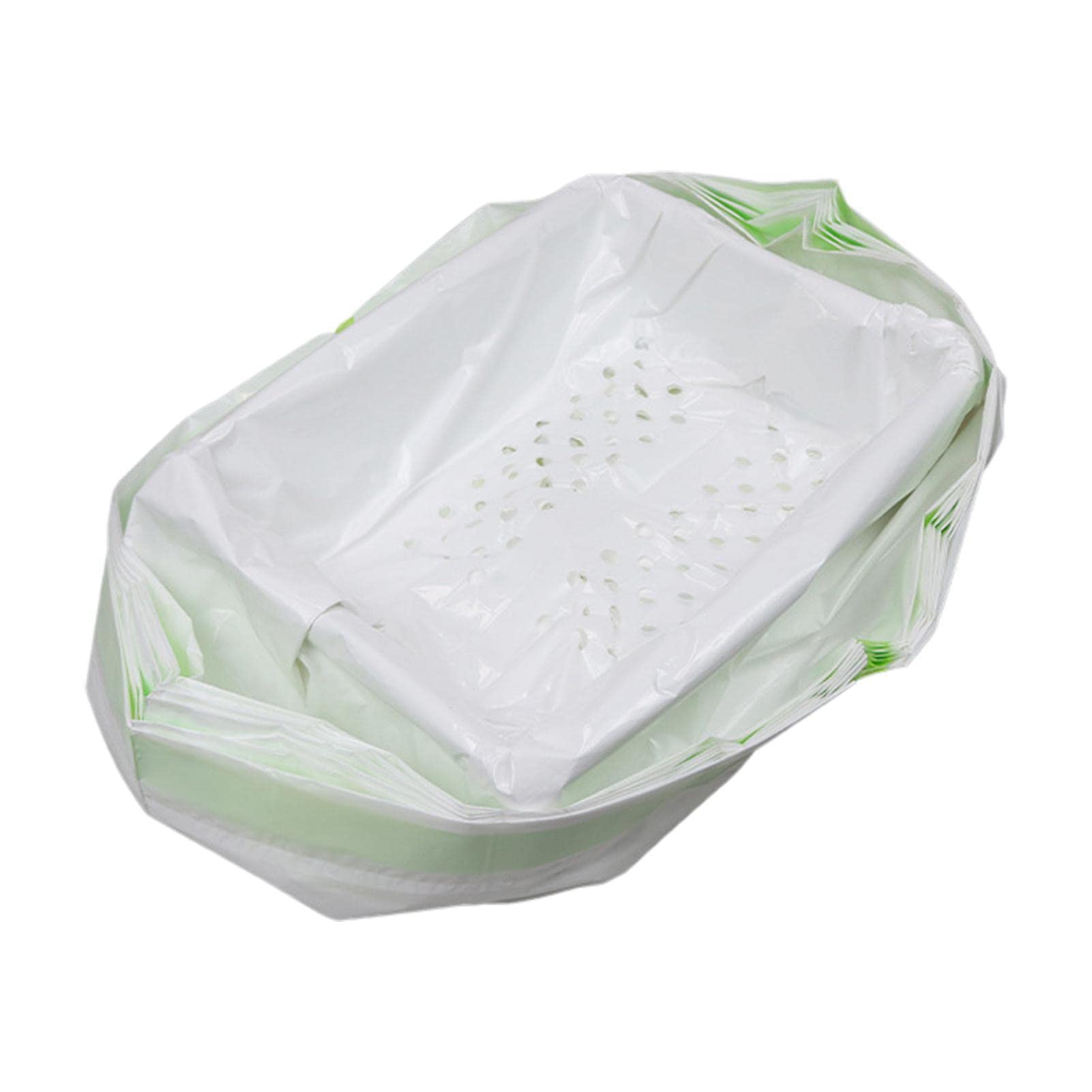 zhouwen Sifting Cat Litter Bag | Drawstring Design Shovel-Free Litter Box Liners,Reusable Multi-Functional Cat Litter Tray Sifter Bag Pet Supplies